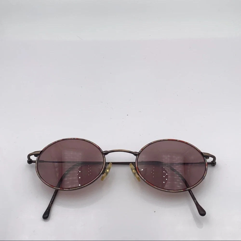 Vintage Lens Crafters Red/Gray Oval Sunglasses